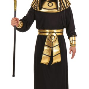 ACCESSOIRES DE FETE-DEGUISEMENTS-DEGUISEMENT PHARAON NOIR- DEGUISEMENT PHARAON ADULTE