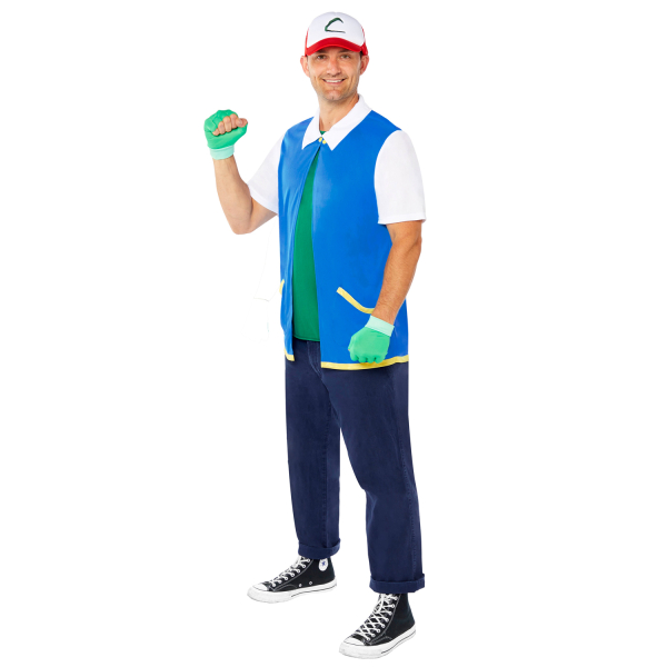 ACCESSOIRES DE FETE-DEGUISEMENTS-DEGUISEMENT POKEMON-DEGUISEMENT POKEMON ADULTE-DEGUISEMENT ASH ADULTE-DEGUISEMENT ASH POKEMON