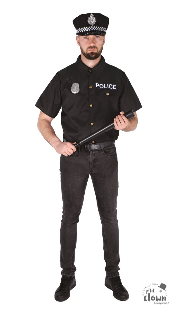 ACCESSOIRES DE FETE-DEGUISEMENTS-DEGUISEMENT POLICIER-DEGUISEMENT POLICIER ADULTE