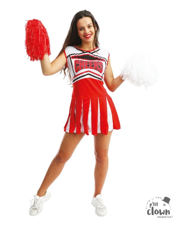 ACCESSOIRES DE FETE-DEGUISEMENTS-DEGUISEMENT POMPOM GIRL-DEGUISEMENT POMPOM GIRL FEMME