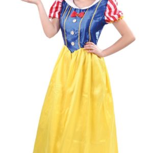 ACCESSOIRES DE FETE-DEGUISEMENTS-DEGUISEMENT PRINCESSE-DEGUISEMENT PRINCESSE JAUNE ET BLEUE ADULTE