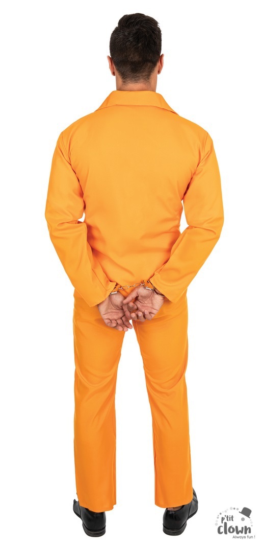 ACCESSOIRES DE FETE-DEGUISEMENTS-DEGUISEMENT PRISONNIER AMERICAIN- DEGUISEMENT PRISONNIER ADULTE-DEGUISEMENT PRISONNIER ORANGE