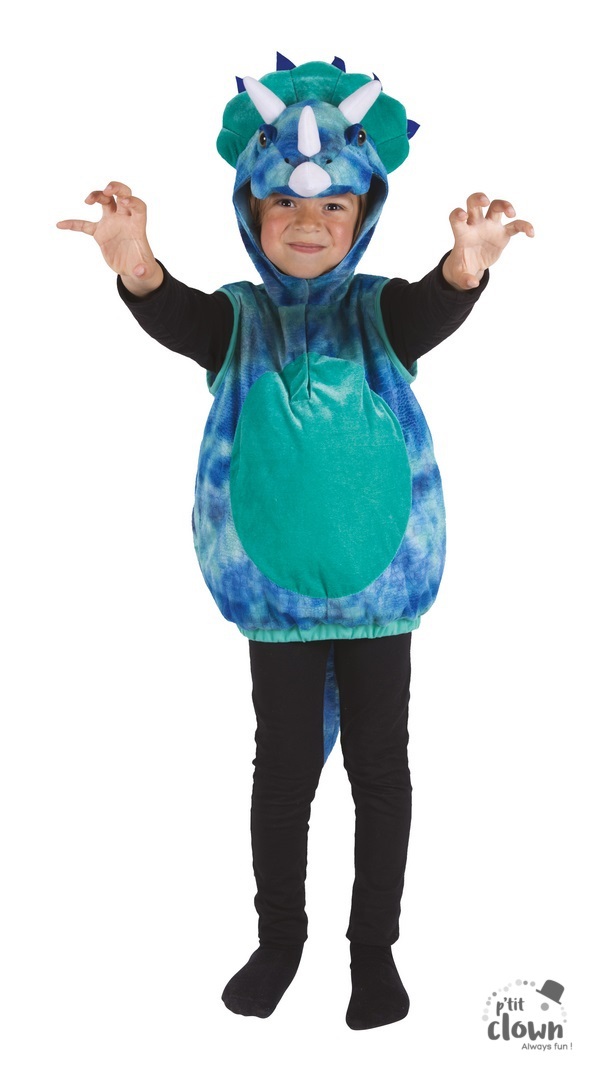 ACCESSOIRES DE FETE-DEGUISEMENTS-DEGUISEMENTS ENFANT-DEGUISEMENTS DINOSAURE-DEGUISEMENT TRICERATOPS-DEGUISEMENT TRICERATOPS BEBE
