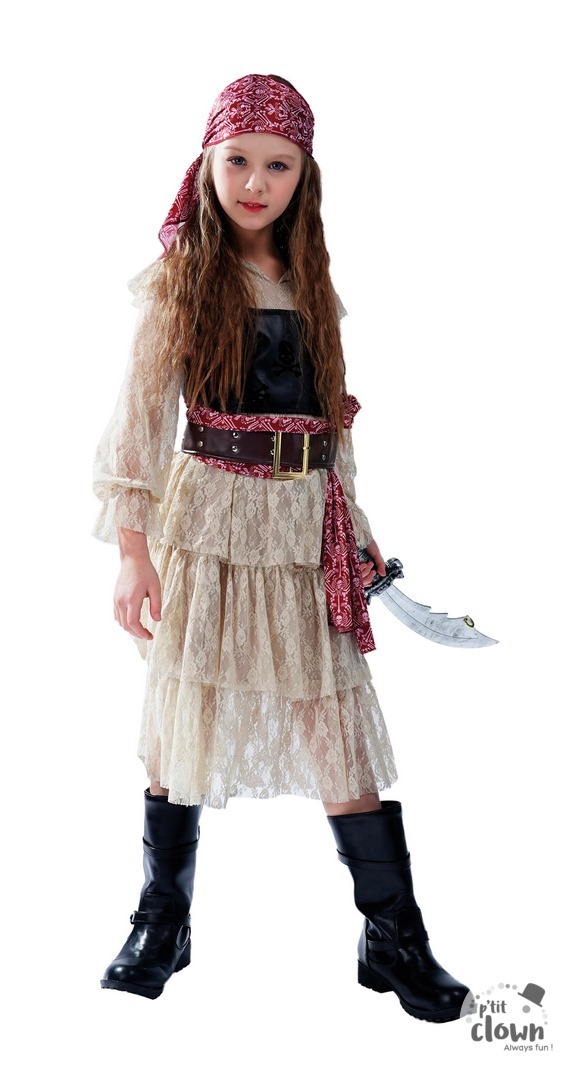 ACCESSOIRES DE FETE-DEGUISEMENTS-DEGUISEMENTS ENFANT-DEGUISEMENTS PIRATE FILLE-DEGUISEMENT CORSAIRE-DEGUISEMENT CORSAIRE ENFANT