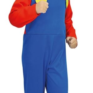 ACCESSOIRES DE FETE-DEGUISEMENTS-DEGUISEMENTS ENFANT-DEGUISEMENTS PLOMBIER ROUGE -DEGUISEMENT PLOMBIER ROUGE -DEGUISEMENT PLOMBIER ROUGE ENFANT