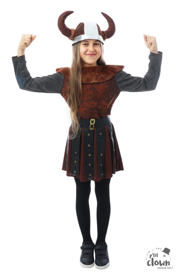 ACCESSOIRES DE FETE-DEGUISEMENTS-DEGUISEMENTS ENFANT-DEGUISEMENTS VIKING FILLE-DEGUISEMENT VIKING-DEGUISEMENT VIKING ENFANT