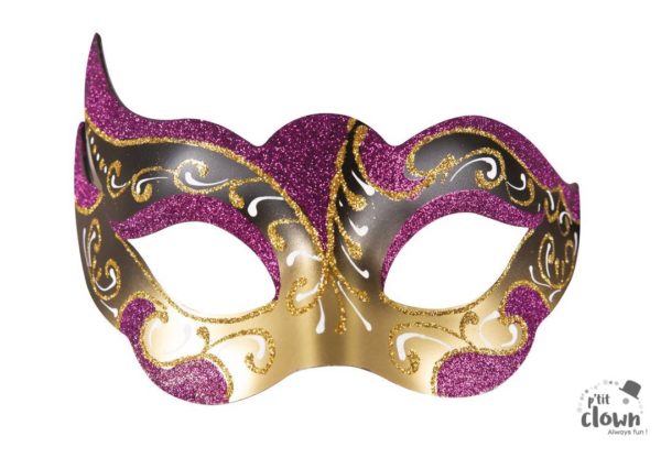 ACCESSOIRES DE FETE-MASQUE LOUP-MSQUE VENITIEN-MASQUE LOUP VENITIEN-MASQUE VENITIEN VIOLET