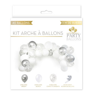 BALLONSETHELIUM-BALLONSLATEX-GUIRLANDEDEBALLONS-ARGENT