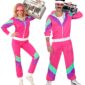 ACCESSOIRES DE FETE-DEGUISEMENT-DEGUISEMENT ADULTE-DEGUISEMENT ANNEES 80-DEGUISEMENT-JOGGING ANNEES 80 ROSE