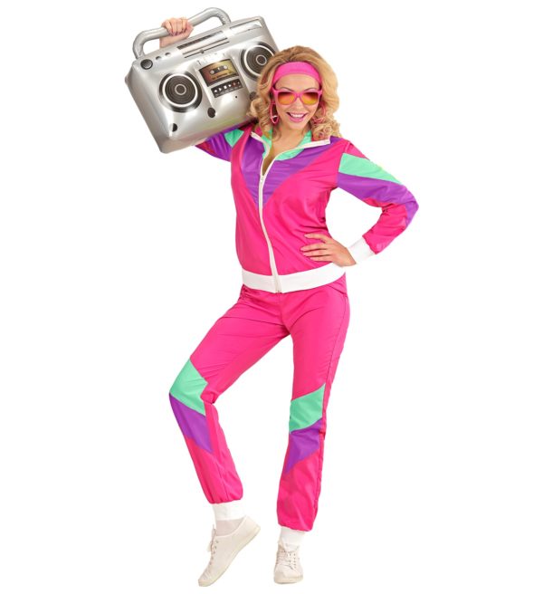 ACCESSOIRES DE FETE-DEGUISEMENT-DEGUISEMENT ADULTE-DEGUISEMENT ANNEES 80-DEGUISEMENT-JOGGING ANNEES 80 ROSE
