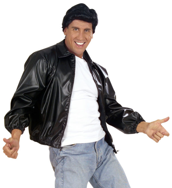 ACCESSOIRES DE FETE-DEGUISEMENTS-DEGUISEMENT ADULTE-DEGUISEMENT ANNEES 50-BLOUSON ANNEES 50-BLOUSON SIMILI CUIR GREASE