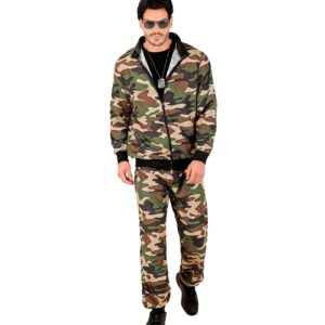 ACCESSOIRES DE FETE-DEGUISEMENTS-DEGUISEMENT ADULTE-DEGUISEMENT MILITAIRE-DEGUISEMENT CAMOUFLAGE-JOGGING MILITAIRE