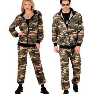 ACCESSOIRES DE FETE-DEGUISEMENTS-DEGUISEMENT ADULTE-DEGUISEMENT MILITAIRE-DEGUISEMENT CAMOUFLAGE-JOGGING MILITAIRE