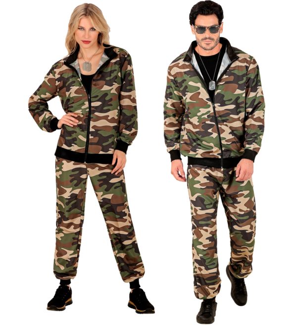 ACCESSOIRES DE FETE-DEGUISEMENTS-DEGUISEMENT ADULTE-DEGUISEMENT MILITAIRE-DEGUISEMENT CAMOUFLAGE-JOGGING MILITAIRE