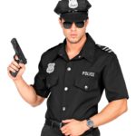 ACCESSOIRES DE FETE-DEGUISEMENTS-DEGUISEMENT ADULTE-DEGUISEMENT POLICIER-CHEMISE POLICIER