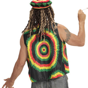 ACCESSOIRES DE FETE-DEGUISEMENTS-DEGUISEMENT RASTA-GILET RASTA