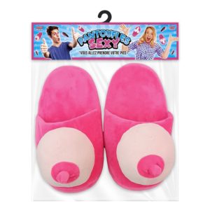 ARTICLES DE FETE--18ANS-PANTOUFLES SEINS