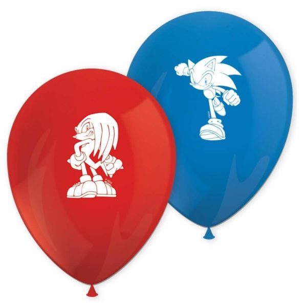 ARTICLES DE FETE-ANNIVERSAIRE-ANNIVERSAIRE ENFANT-ANNIVERSAIRE SONIC-8 BALLONS SONIC