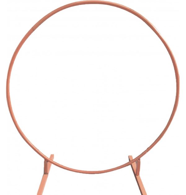 ARTICLES DE FETE-ARCHE-ARCHE RONDE-ARCHE A BALLONS-ARCHE RONDE ROSE GOLD