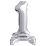 ARTICLES DE FETE-BALLONS-BALLON CHIFFRE-BALLON CHIFFRE A POSER-BALLON CHIFFRE ARGENT 1