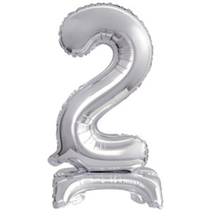 ARTICLES DE FETE-BALLONS-BALLON CHIFFRE-BALLON CHIFFRE A POSER-BALLON CHIFFRE ARGENT 2