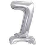 ARTICLES DE FETE-BALLONS-BALLON CHIFFRE-BALLON CHIFFRE A POSER-BALLON CHIFFRE ARGENT 7