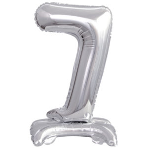 ARTICLES DE FETE-BALLONS-BALLON CHIFFRE-BALLON CHIFFRE A POSER-BALLON CHIFFRE ARGENT 7