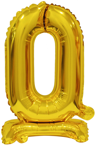 ARTICLES DE FETE-BALLONS-BALLON CHIFFRE-BALLON CHIFFRE A POSER-BALLON CHIFFRE OR 0