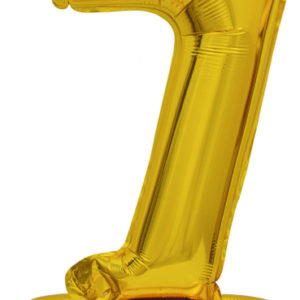 ARTICLES DE FETE-BALLONS-BALLON CHIFFRE-BALLON CHIFFRE A POSER-BALLON CHIFFRE OR 7
