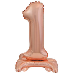 ARTICLES DE FETE-BALLONS-BALLON CHIFFRE-BALLON CHIFFRE A POSER-BALLON CHIFFRE ROSE GOLD 1