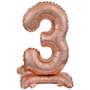 ARTICLES DE FETE-BALLONS-BALLON CHIFFRE-BALLON CHIFFRE A POSER-BALLON CHIFFRE ROSE GOLD 3