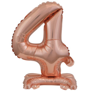 ARTICLES DE FETE-BALLONS-BALLON CHIFFRE-BALLON CHIFFRE A POSER-BALLON CHIFFRE ROSE GOLD 4