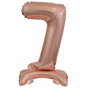ARTICLES DE FETE-BALLONS-BALLON CHIFFRE-BALLON CHIFFRE A POSER-BALLON CHIFFRE ROSE GOLD 7