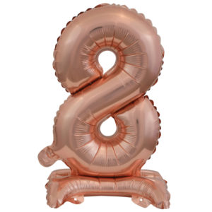 ARTICLES DE FETE-BALLONS-BALLON CHIFFRE-BALLON CHIFFRE A POSER-BALLON CHIFFRE ROSE GOLD 7