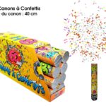 ARTICLES DE FETE-CANON A CONFETTIS-CANNON A CONFETTIS AGE-CANON A CONFETTIS 60 ANS