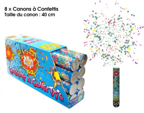 ARTICLES DE FETE-CANON A CONFETTIS-CANNON A CONFETTIS AGE-CANON A CONFETTIS JOYEUX ANNIVERSAIRE