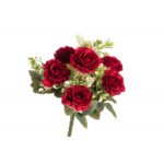 ARTICLES DE FETE-DECORATION FLORALE-DECORATION DE TABLE-BOUQUET DE ROSES ROUGE