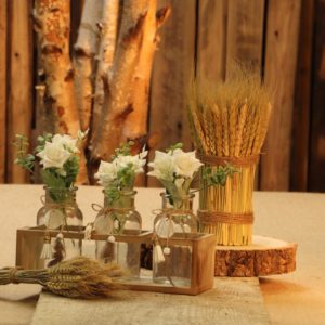 ARTICLES DE FETE-DECORATION FLORALE-DECORATION DE TABLE-MINI BOUQUET EUCALYPTUS