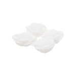 ARTICLES DE FETE-DECORATION FLORALE-DECORATION DE TABLE-ROSE BLANCHE-4 MINI ROSES BLANCHE
