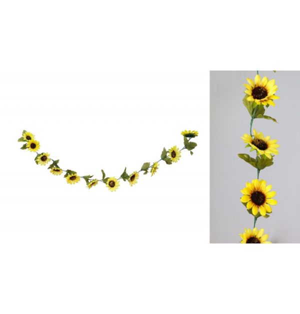 ARTICLES DE FETE-GUIRLANDE DE FLEURS-GUIRLANDE TOURNESOLS