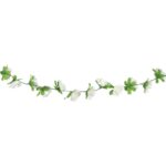 ARTICLES DE FETE-GUIRLANDE FLORALE-GUIRLANDE DE ROSES BLANCHES-GUIRLANDE ROSE