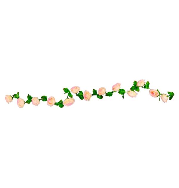 ARTICLES DE FETE-GUIRLANDE FLORALE-GUIRLANDE DE ROSES ROSE-GUIRLANDE ROSES