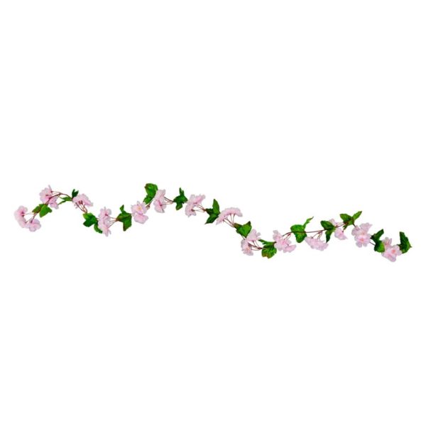 ARTICLES DE FETE-GUIRLANDE FLORALE-GUIRLANDE FLEURS DE CERISIER-FLEURS DE CERISIER ROSE