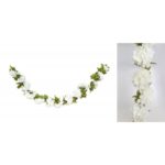 ARTICLES DE FETE-GUIRLANDE FLORALE-GUIRLANDE HORTENSIA BLANCHES