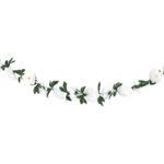 ARTICLES DE FETE-GUIRLANDE FLORALE-GUIRLANDE PIVOINES BLANCHES