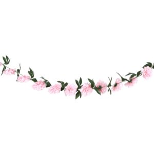 ARTICLES DE FETE-GUIRLANDE FLORALE-GUIRLANDE PIVOINES ROSE