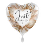 BALLONS-BALLON COEUR MARIAGE-BALLON COEUR JUST MARRIED