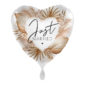 BALLONS-BALLON COEUR MARIAGE-BALLON COEUR JUST MARRIED