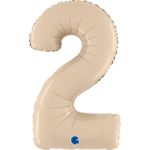 BALLONS-BALLONS CHIFFRES-BALLONS CHIFFRES CREME-BALLON CHIFFRE 2-BALLON CHIFFRE 2 CREME