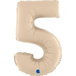 BALLONS-BALLONS CHIFFRES-BALLONS CHIFFRES CREME-BALLON CHIFFRE 5-BALLON CHIFFRE 5 CREME